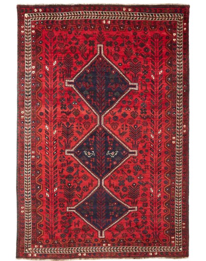 Tappeto Shiraz Persia marrone rosso 208x305