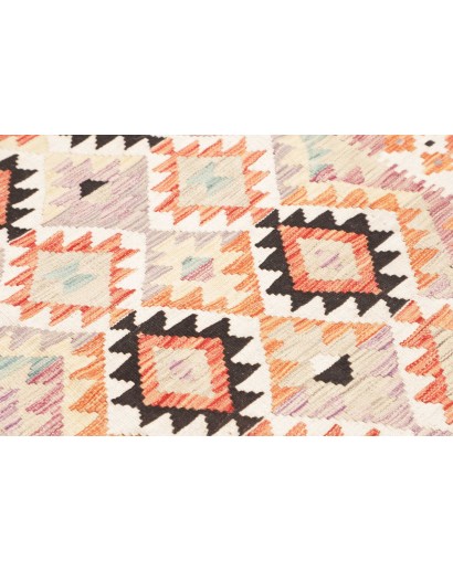 Tappeto Kilim Afghanistan giallo grigio 122x174