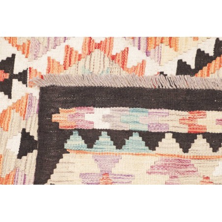 Tappeto Kilim Afghanistan giallo grigio 122x174