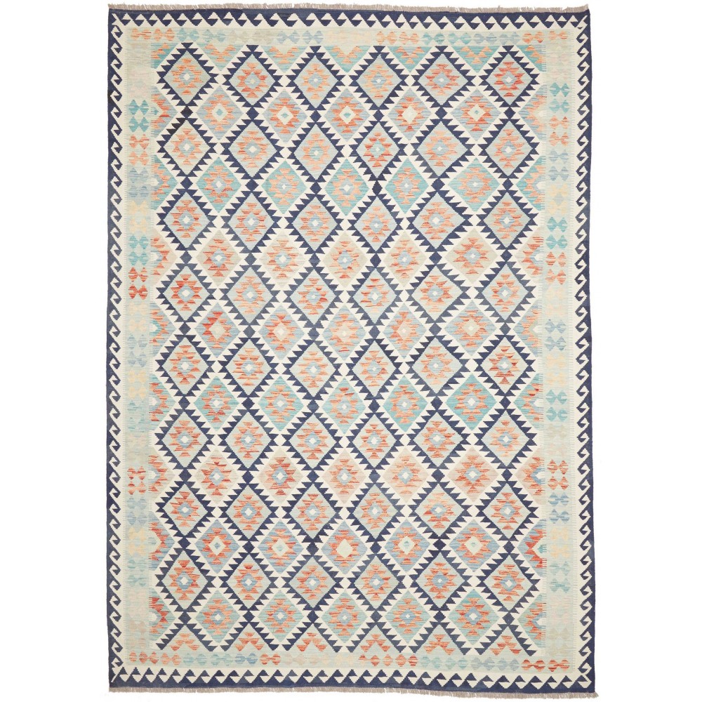 Tappeto Kilim Afghanistan bianco 250x354