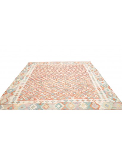 Tappeto Kilim Afghanistan bianco arancione 250x296