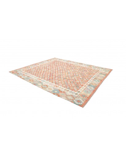 Tappeto Kilim Afghanistan bianco arancione 250x296