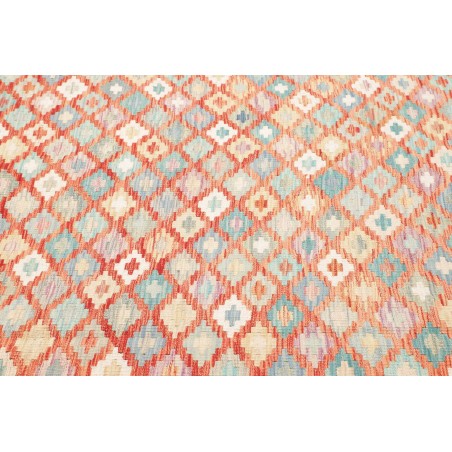 Tappeto Kilim Afghanistan bianco arancione 250x296