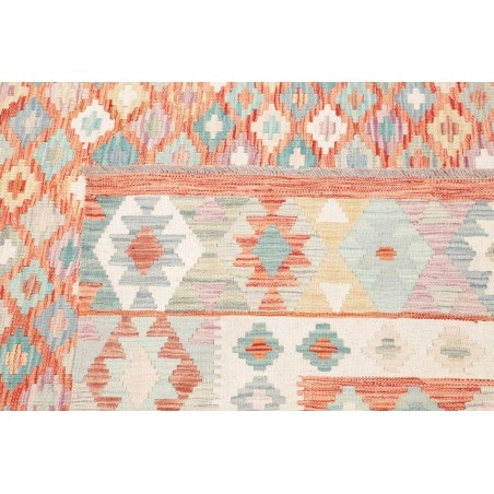 Tappeto Kilim Afghanistan bianco arancione 250x296