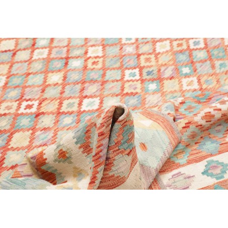 Tappeto Kilim Afghanistan bianco arancione 250x296