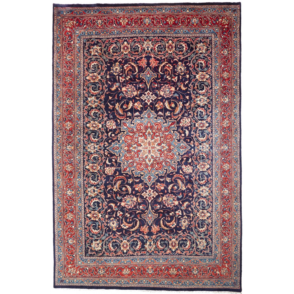 Tappeto Sarough Persia azzurro giallo 217x335 Tappeto Sarough Persia azzurro giallo 217x335