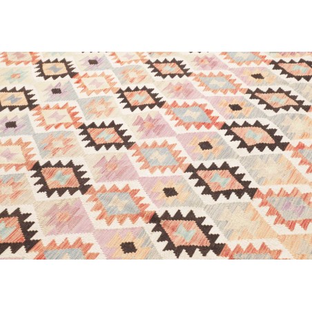 Tappeto Kilim Afghanistan bianco verde 256x295