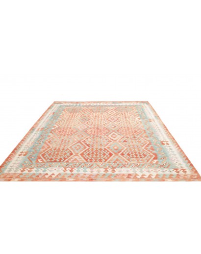 Tappeto Kilim Afghanistan bianco arancione 246x292