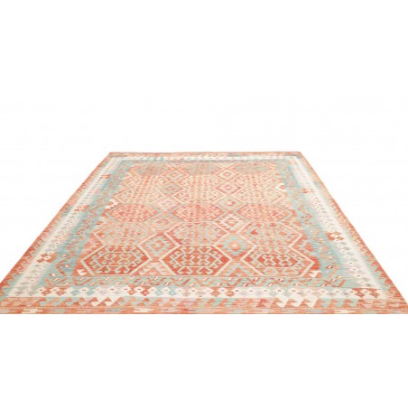 Tappeto Kilim Afghanistan bianco arancione 246x292