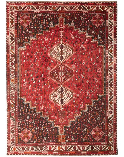 Tappeto Shiraz Persia marrone grigio 215x302