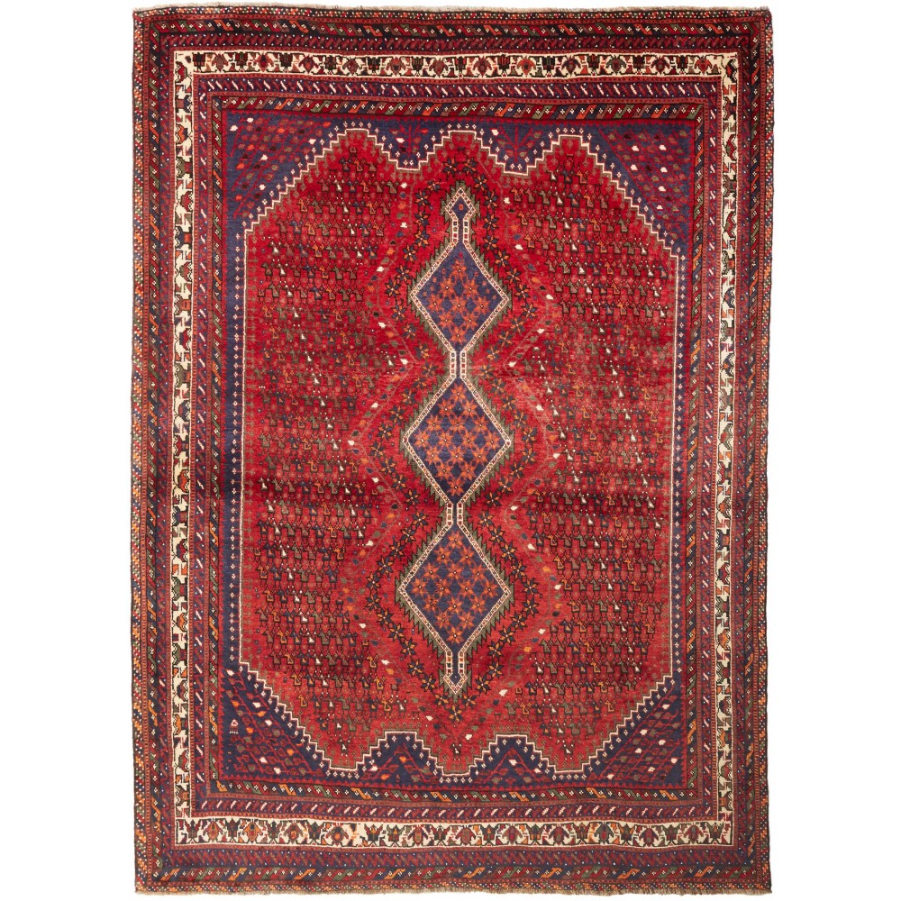 Tappeto Shiraz Persia marrone grigio 208x285 Tappeto Shiraz Persia marrone grigio 208x285