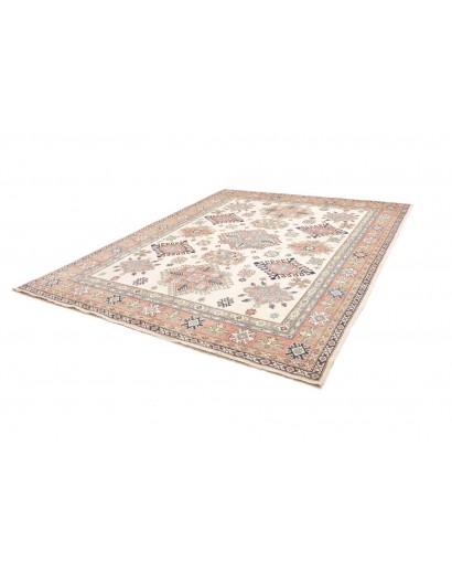Tappeto Kazak Afghanistan beige bianco 244x303