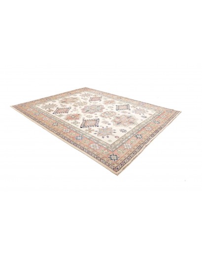 Tappeto Kazak Afghanistan beige bianco 244x303