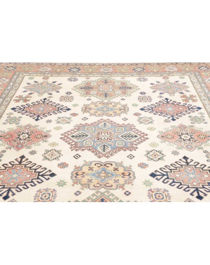 Tappeto Kazak Afghanistan beige bianco 244x303