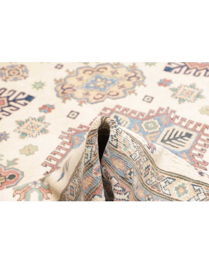 Tappeto Kazak Afghanistan beige bianco 244x303