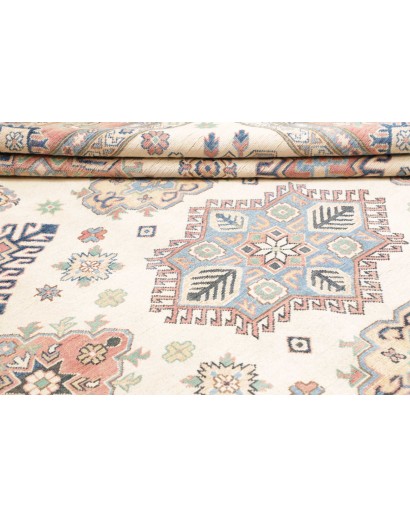 Tappeto Kazak Afghanistan beige bianco 244x303