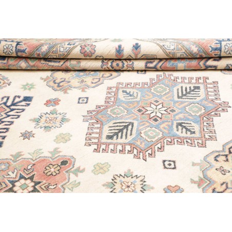 Tappeto Kazak Afghanistan beige bianco 244x303