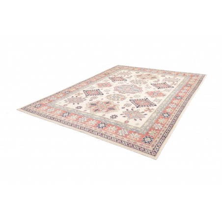 Tappeto Kazak Afghanistan bianco marrone 242x299