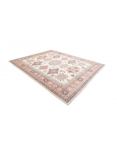 Tappeto Kazak Afghanistan bianco marrone 242x299
