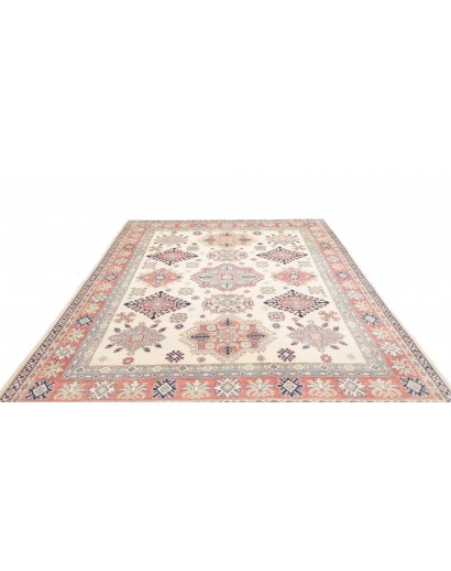 Tappeto Kazak Afghanistan bianco marrone 242x299