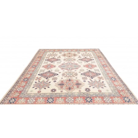 Tappeto Kazak Afghanistan bianco marrone 242x299