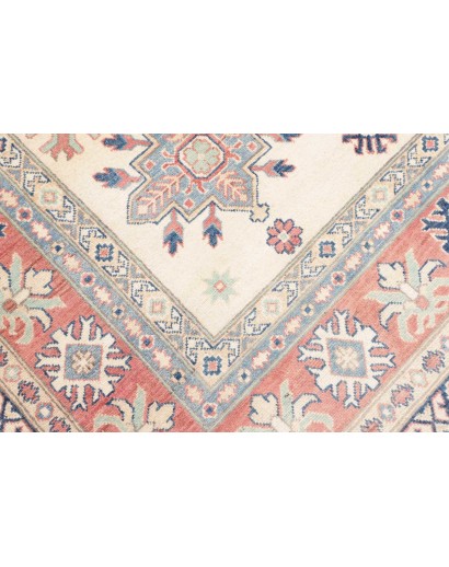 Tappeto Kazak Afghanistan bianco marrone 242x299