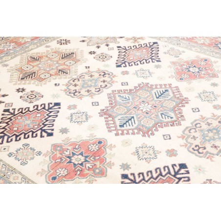Tappeto Kazak Afghanistan bianco marrone 242x299