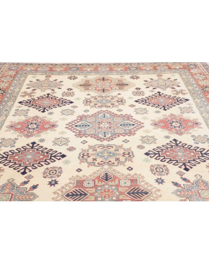 Tappeto Kazak Afghanistan bianco marrone 242x299
