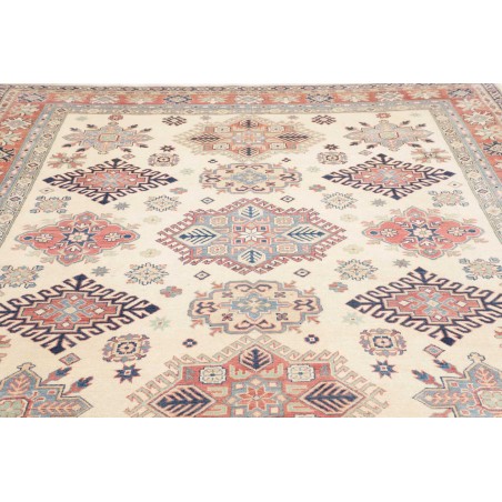 Tappeto Kazak Afghanistan bianco marrone 242x299