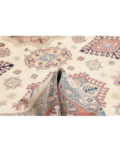 Tappeto Kazak Afghanistan bianco marrone 242x299