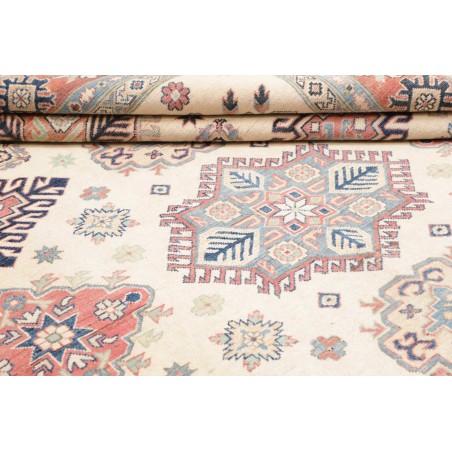 Tappeto Kazak Afghanistan bianco marrone 242x299