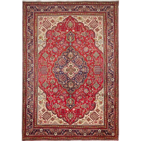 Tappeto Tabriz Persia marrone grigio 206x297