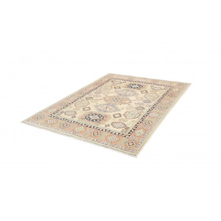 Tappeto Kazak Afghanistan beige azzurro 152x200