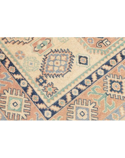 Tappeto Kazak Afghanistan beige azzurro 152x200