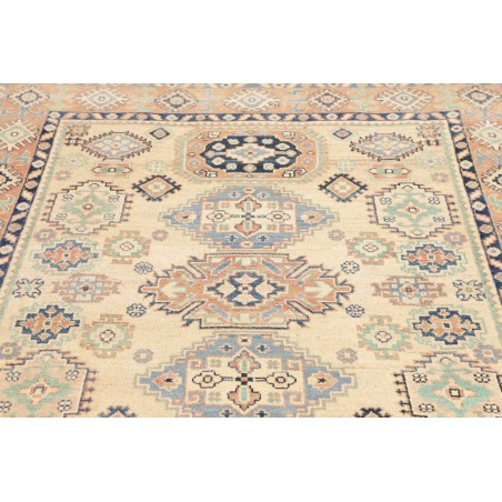 Tappeto Kazak Afghanistan beige azzurro 152x200