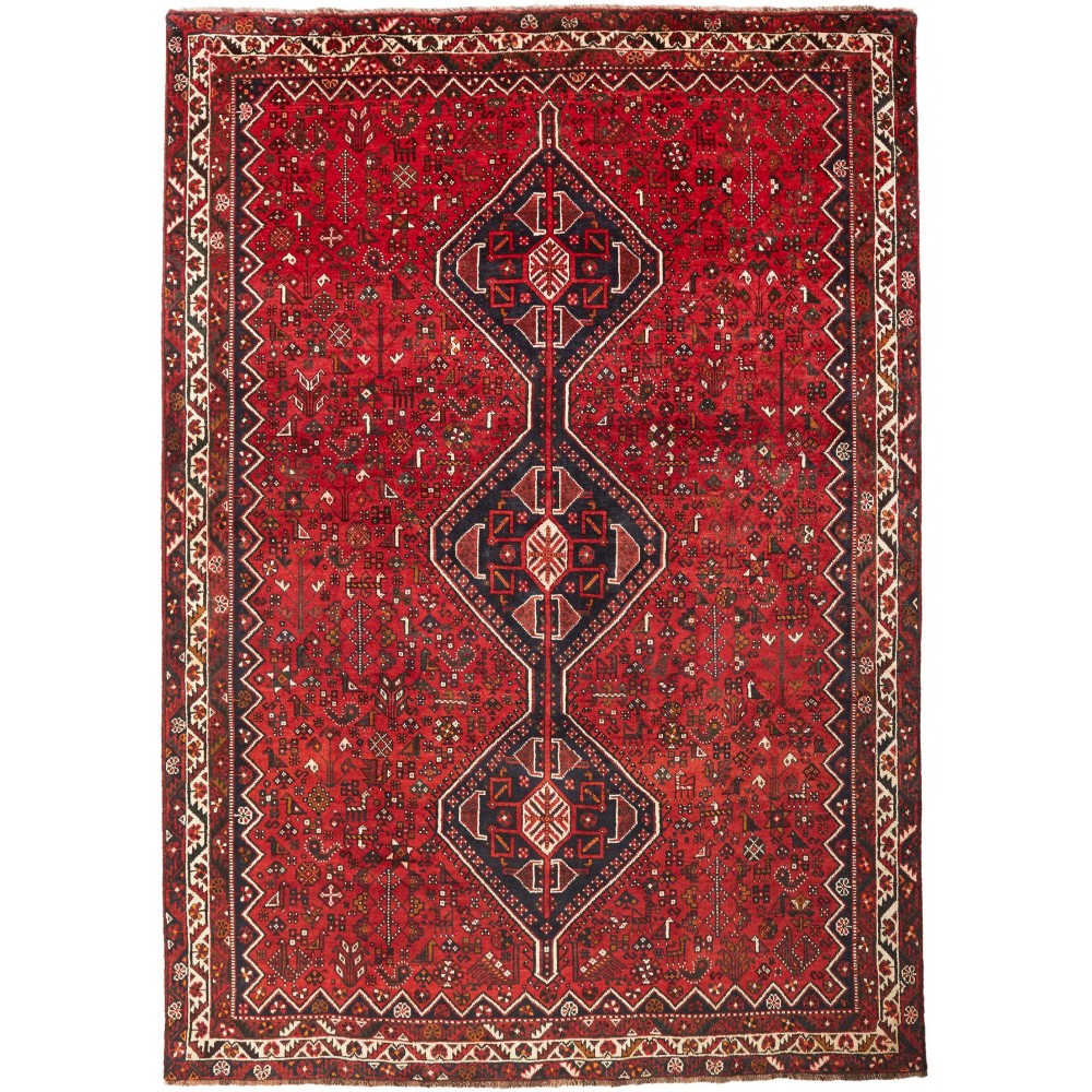 Tappeto Shiraz Persia marrone giallo 227x320 Tappeto Shiraz Persia marrone giallo 227x320
