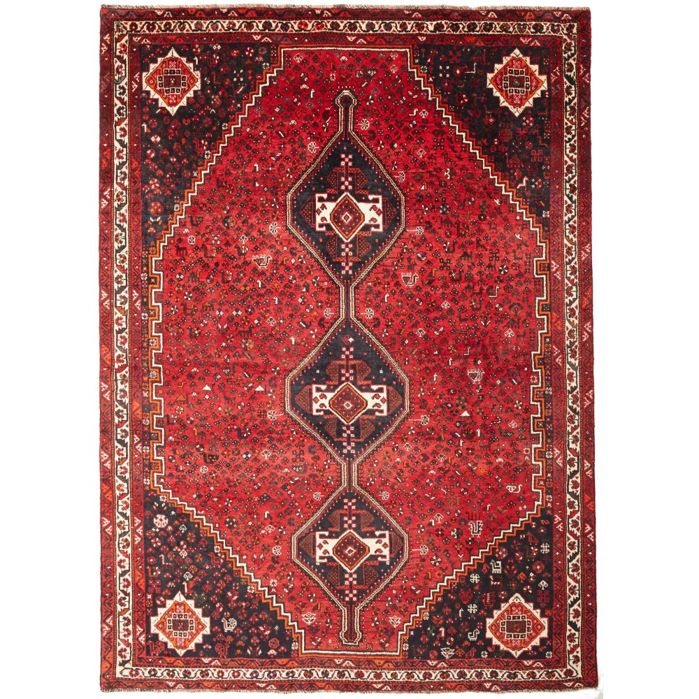 Tappeto Shiraz Persia marrone beige 228x315 Tappeto Shiraz Persia marrone beige 228x315