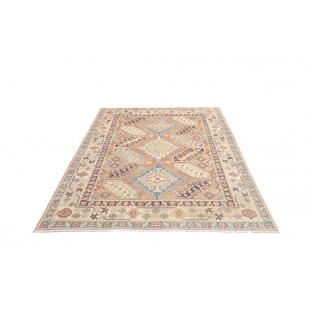 Tappeto Kazak Afghanistan beige azzurro 153x210
