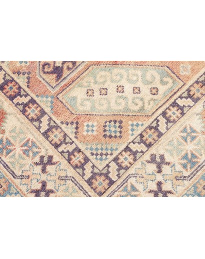 Tappeto Kazak Afghanistan beige azzurro 153x210