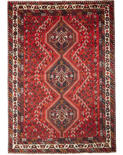 Tappeto Shiraz Persia marrone giallo 213x303