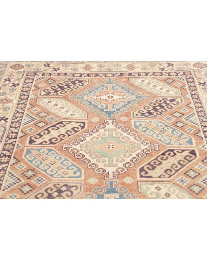 Tappeto Kazak Afghanistan beige azzurro 153x210