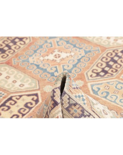 Tappeto Kazak Afghanistan beige azzurro 153x210