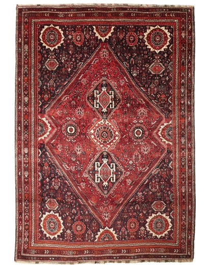 Tappeto Shiraz Persia marrone giallo 218x308