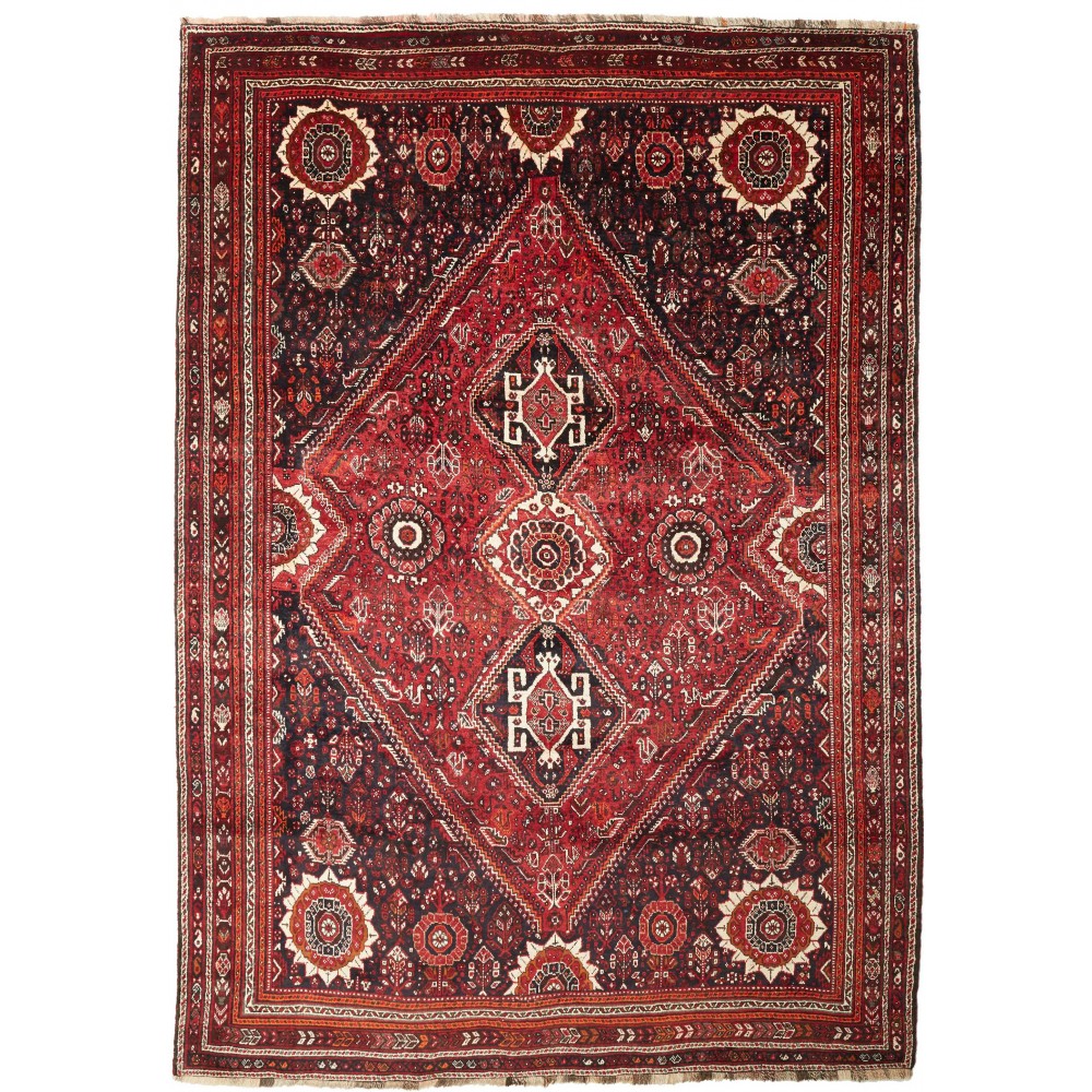 Tappeto Shiraz Persia marrone giallo 218x308 Tappeto Shiraz Persia marrone giallo 218x308