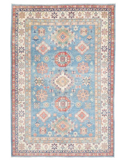 Tappeto Kazak Afghanistan beige grigio 165x242