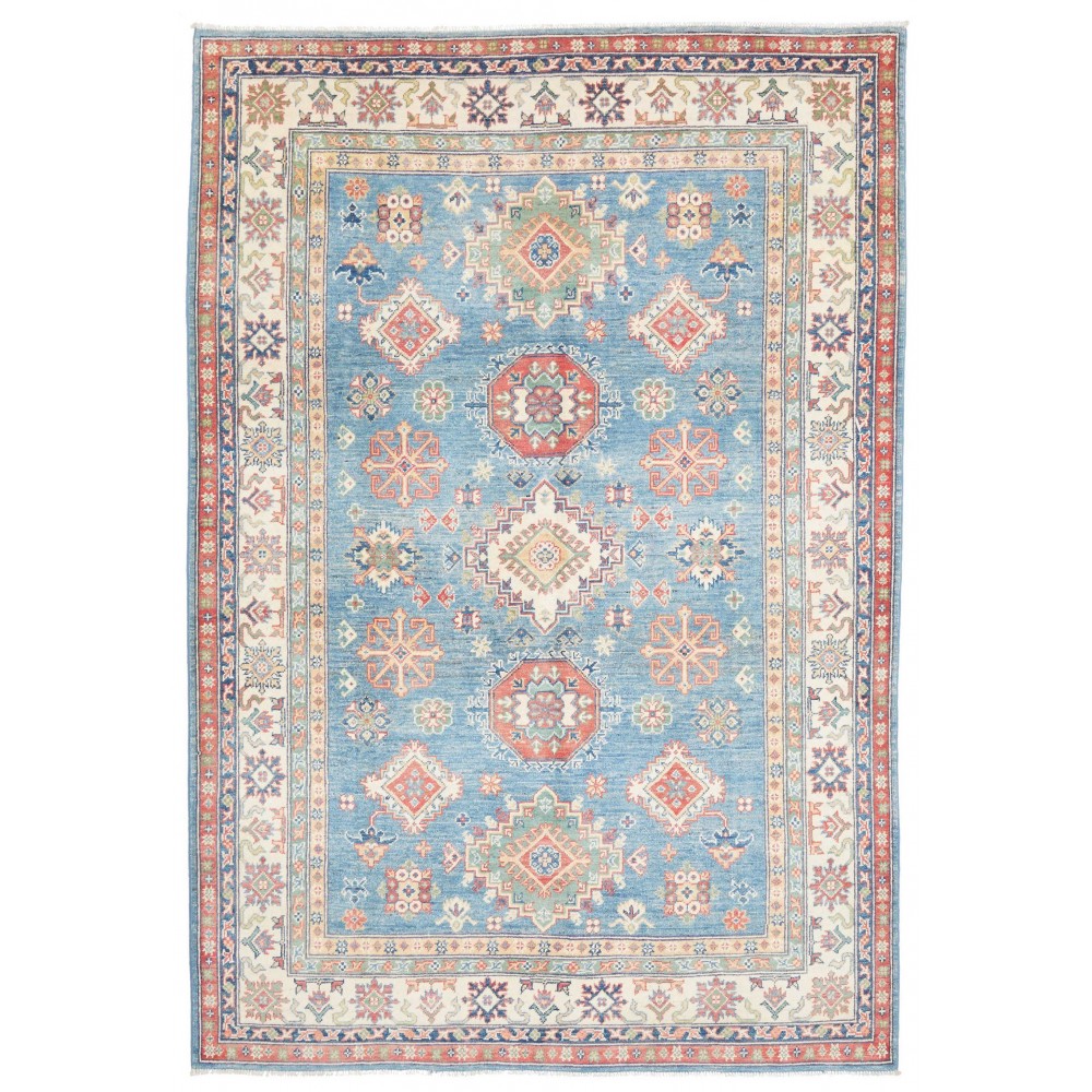 Tappeto Kazak Afghanistan beige grigio 165x242