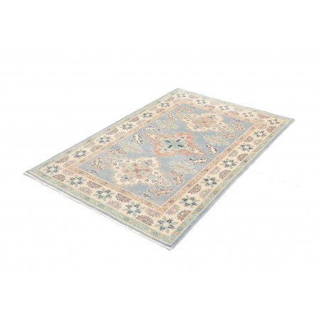 Tappeto Kazak Afghanistan bianco grigio 101x150