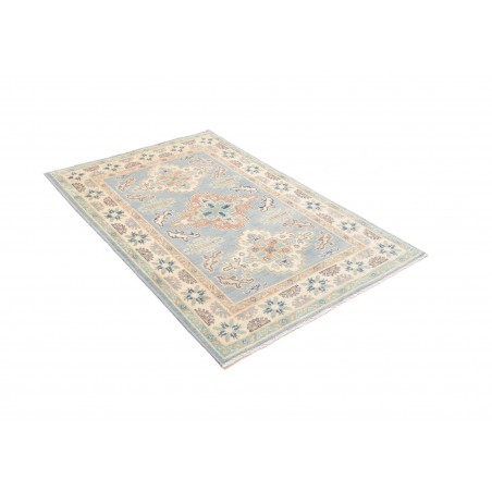 Tappeto Kazak Afghanistan bianco grigio 101x150