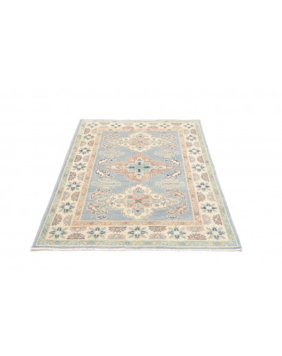Tappeto Kazak Afghanistan bianco grigio 101x150
