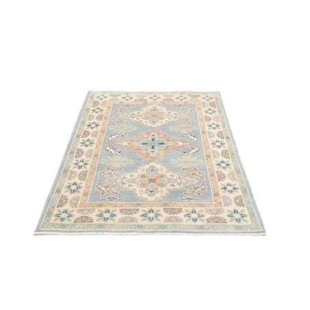 Tappeto Kazak Afghanistan bianco grigio 101x150